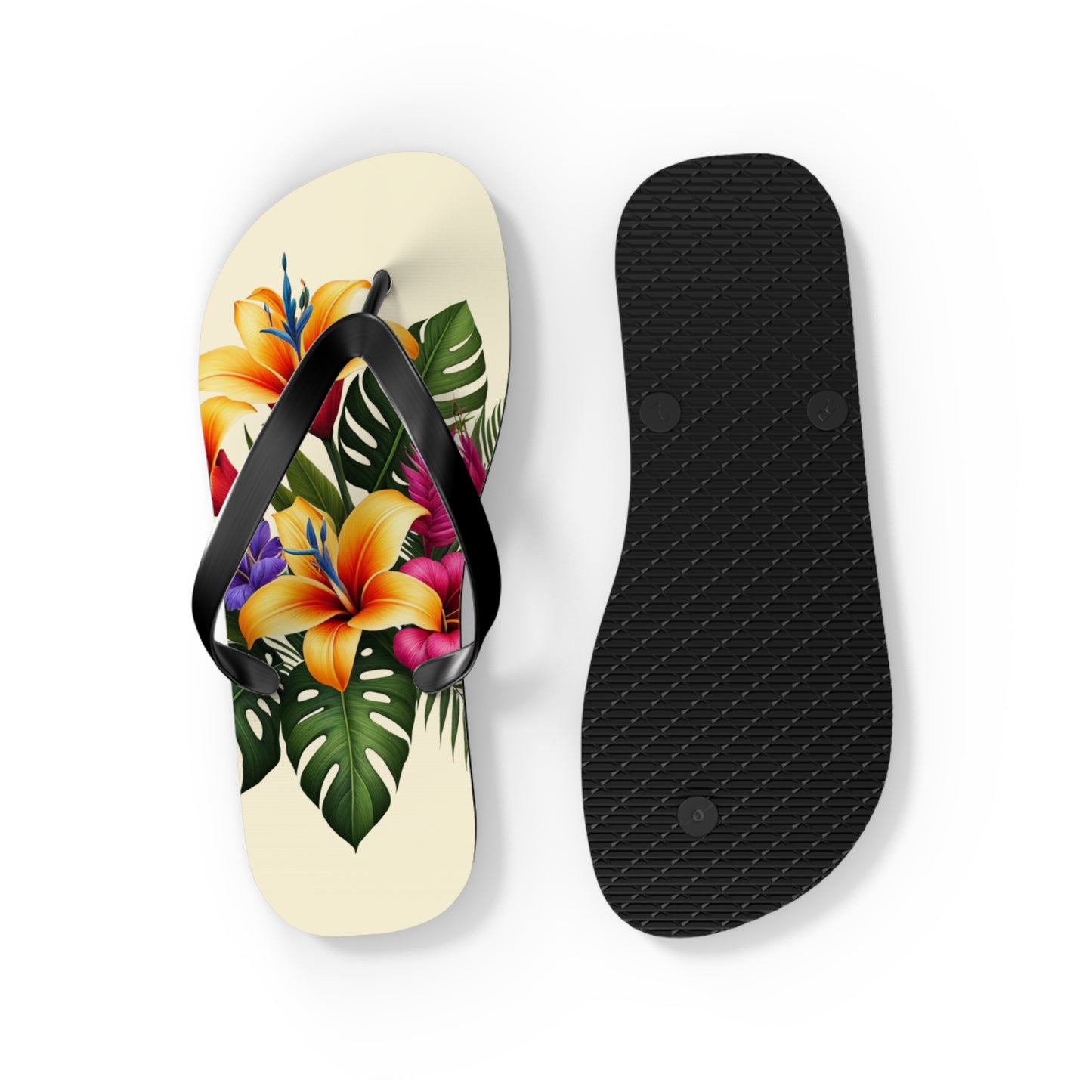 "Tropical Arrangement" Flip Flops