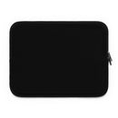 "The Hibiscus"  Laptop Sleeve - Black and White