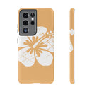 "The Classic Hibiscus" Phone Cover - Distressed Orange