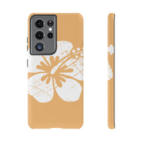"The Classic Hibiscus" Phone Cover - Distressed Orange