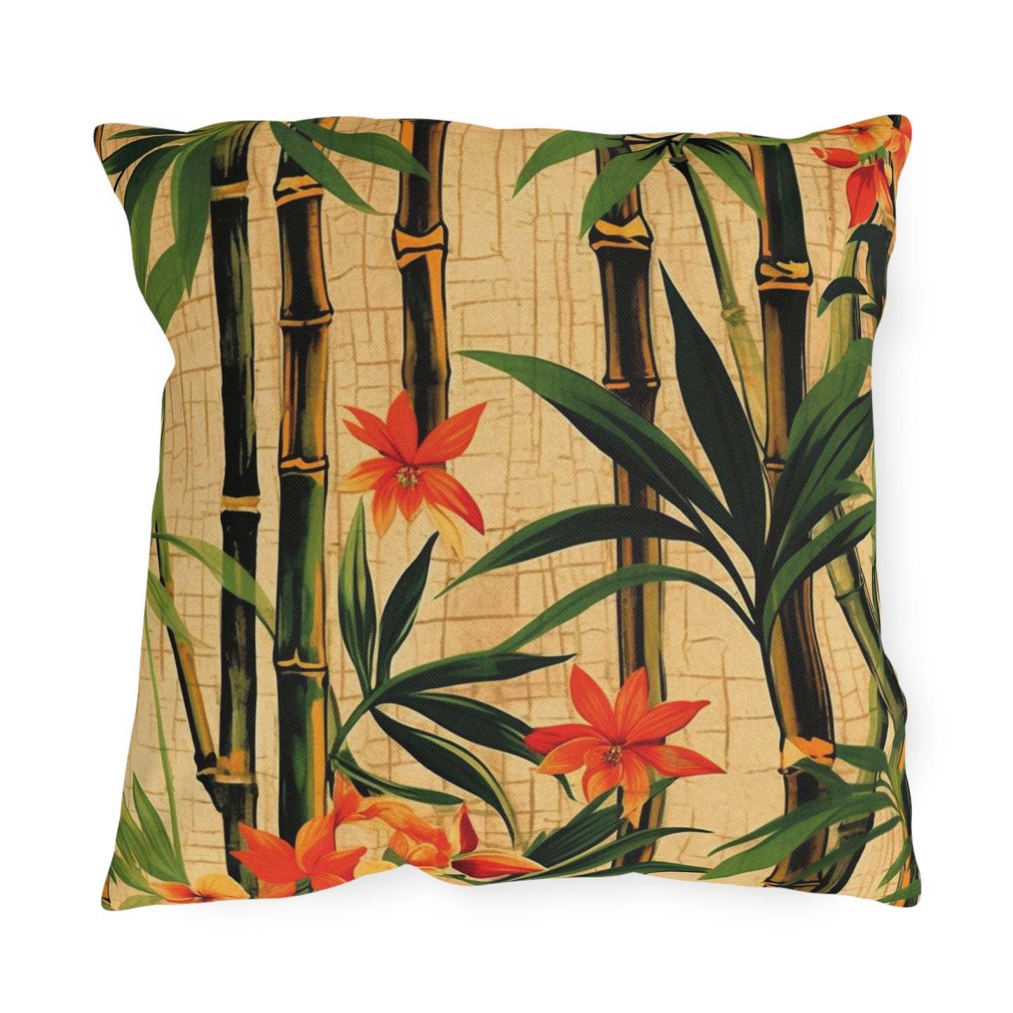 "Vintage Bamboo" Outdoor Pillow