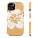 "The Classic Hibiscus" Phone Cover - Distressed Orange
