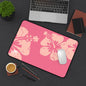 "The Classic Hibiscus" Flip Flop  Desk Mat - Distressed Pink